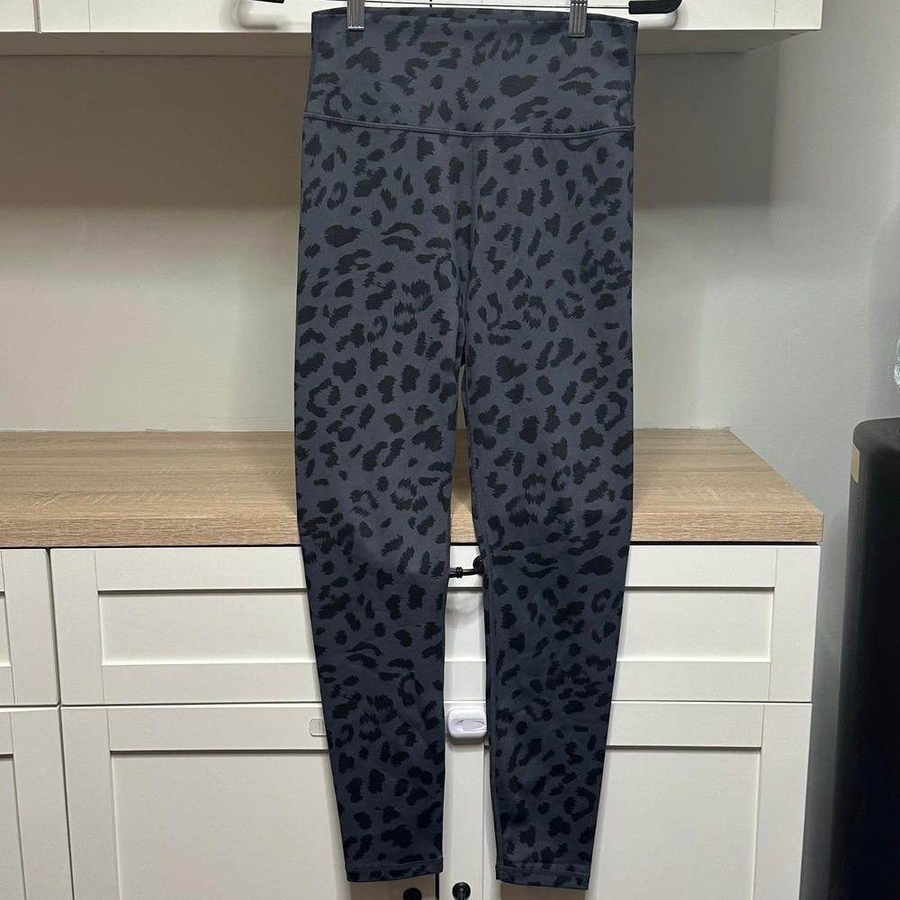 Anthropologie All Fenix Leo Leopard Print Leggings Stretchy High Rise Womens L